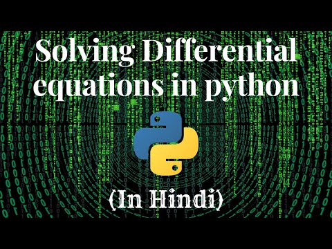 Differential Equations In Pythoncodewithharrypython Maths Pythontutorial Differentialequation