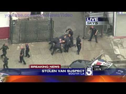 Wild Police Chase - South Los Angeles, CA - April 30, 2013