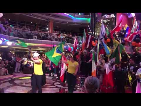 Flag Parade Transatlantic Cruise Vision otS 2018