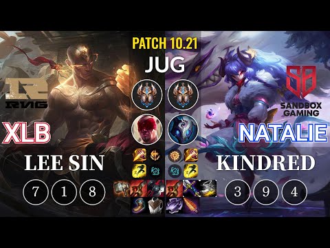 RNG XLB Lee Sin vs SB Natalie Kindred Jungle - KR Patch 10.21
