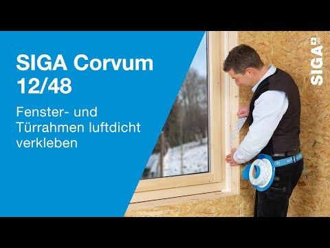 SIGA Corvum 12/48 - Sealing window and door frames airtight
