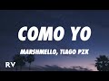 Marshmello, Tiago PZK - Como Yo :( (Letra/Lyrics)