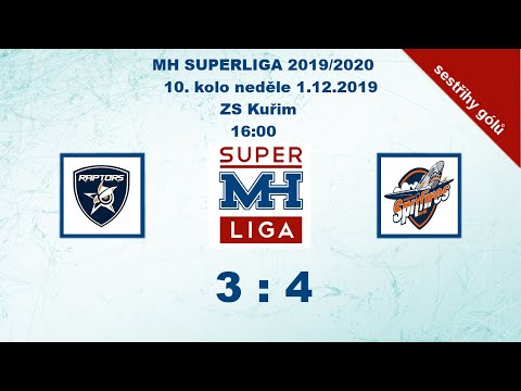 MH SUPERLIGA 10. kolo 2019/2020 Raptors vs Spitfires 3:4 - sestřih gólů