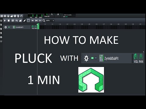 1 min LMMS: How to make pluck using ZynAddSubFx