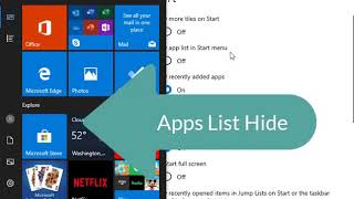 How to show hide Apps in Windows 10