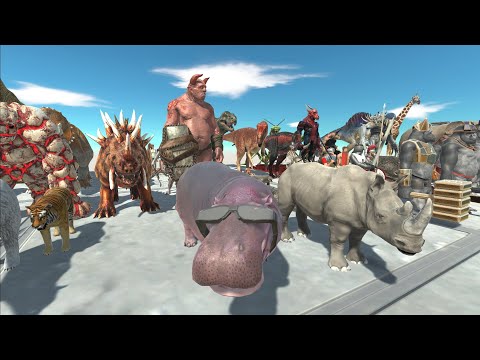 DINOSAUR RACE 22 - PART 2(all units race) - Animal Revolt Battle Simulator