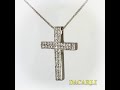 14 Karat Gold Mens Cross Necklace