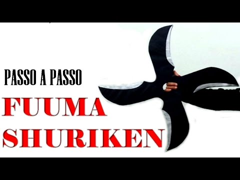 Aprenda a fazer uma Fuuma Shuriken de papelão !