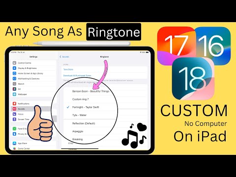 How to Set ANY Song as RINGTONE on iPad! (Easiest Way) iPadOS 18 - No Computer