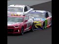 Kyle Busch runs into Dale Jr while driving the pace car | #shorts