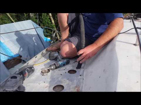 Sailboat Refit 4 fixing the decks