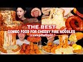 The BEST Combo Food For Spicy Cheesy FIRE Noodles ASMR MUKBANG Compilation
