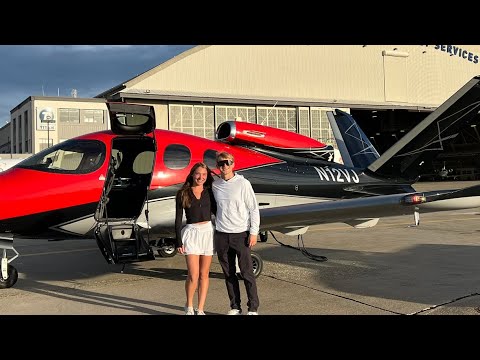 Private Jet Flight Vlog! Los Angeles Departure Icing Arrival in the Cirrus Vision Jet!  