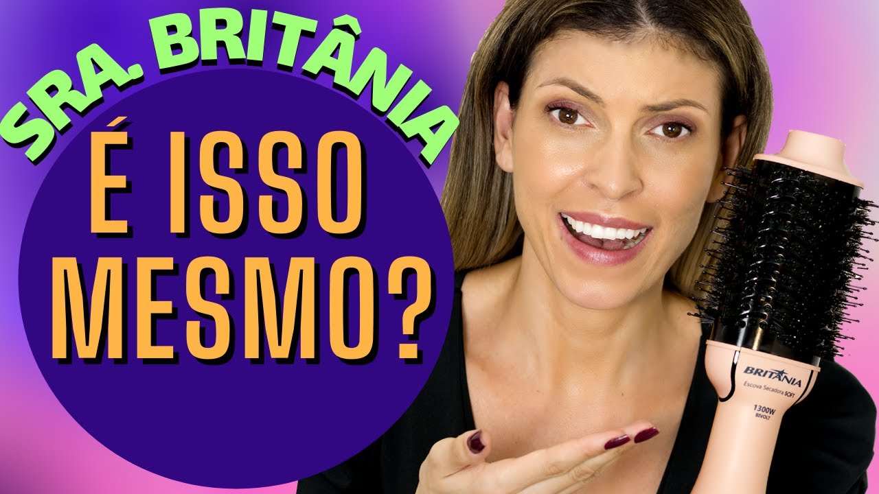 Escova Secadora Britânia Soft 1300W  🌟 Bivolt -   Lançamento!