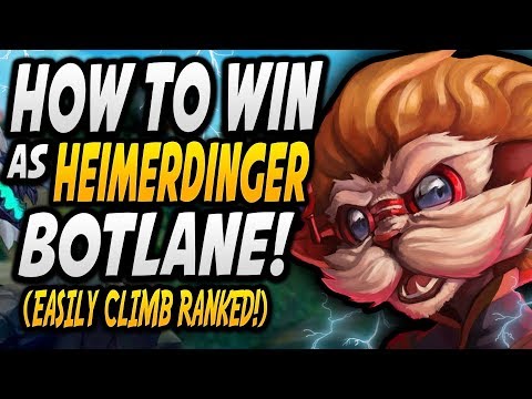 HOW TO WIN LANE WITH HEIMERDINGER IN SEASON 9! | BIG BRAIN BOTLANE GUIDE? - League of Legends