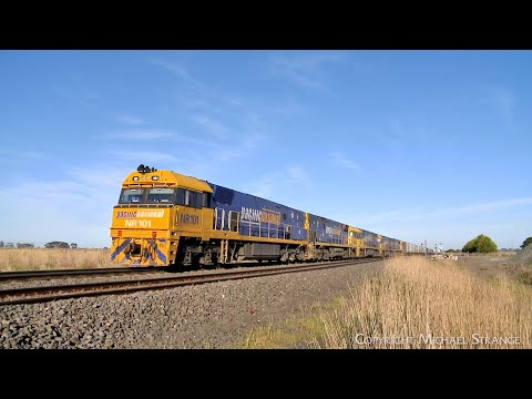 Pacific National 1PM5 Intermodal Freight Train With 5 Diesel Locomotives (3/10/2024) - PoathTV