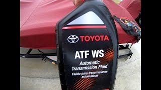 2014 Toyota 4Runner Transmission service Drain and Fill ("sealed transmission")