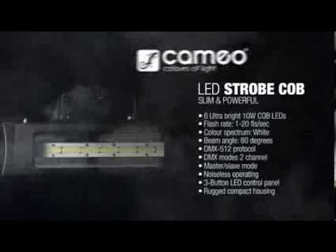 Cameo Light STROBE2   EXTREMELY POWERFUL with 6 x 10 W WHITE COB LEDS
