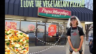 Papa Murphys Gourmet Veggie Pizza Making Tutorial (POV)