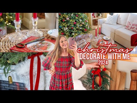 VINTAGE CHRISTMAS DECORATE WITH ME 2024 | thrifted + vintage christmas decorating ideas 🎄