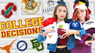 COLLEGE DECISION 2018! Are We Going to the SAME School?!?