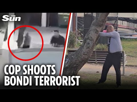 Dramatic moment hero cop ‘killed Bondi Beach terrorist’ with ‘once in a lifetime shot’