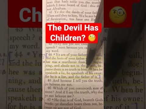 Not Everyone Is A #Child Of #God . John 8:44 #israel