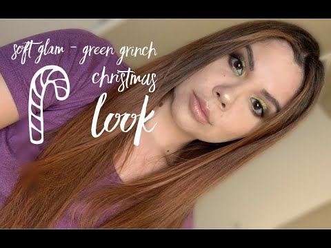 Soft glam Green Christmas EyeLook