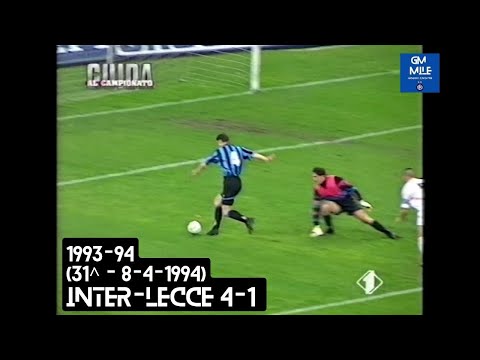1993-94 (31st - 08-04-1994) INTER-Lecce 4-1 Extract 'Championship Guide' Italia1