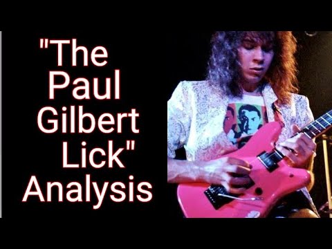 Alternate Picking Technique: "The Paul Gilbert Lick" Analysis 80s Shred Guitar Lesson
