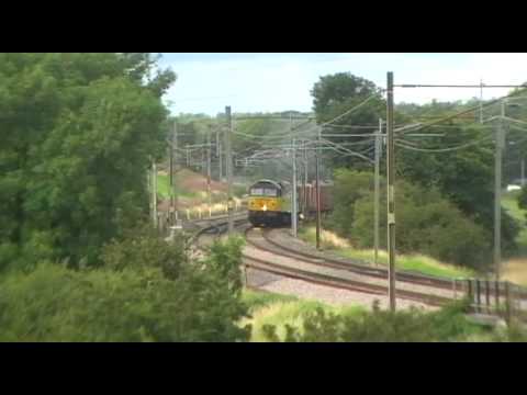 86637/86609 4M74 Liner followed by 47739 6Z41 Carlisle - Ribblehead empty logs 10/8/10