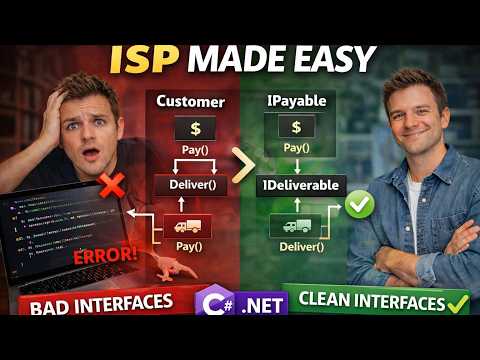 Interface Segregation Principle Explained in C# | SOLID Principles Part 4