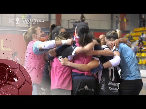 Celebración del Pescados Rubén Burela tras su pase a la final de la Copa de la Reina de Fútbol Sala
