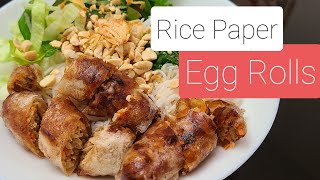 How I wrap egg rolls with rice paper (Teaser)  B-R