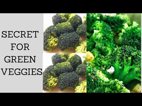 How To Maintain Bright Green IN VEGGIES: COOKING TIPS