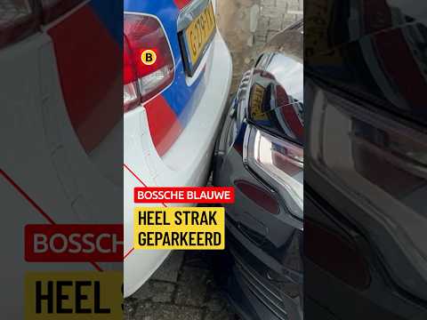 Politie parkeert wel héél strak...| #brabantseblauwe