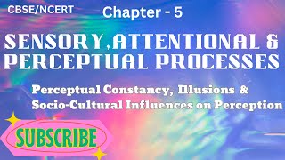 Class 11 psychology chapter 5 | Socio-cultural influences on Perception | CBSE |