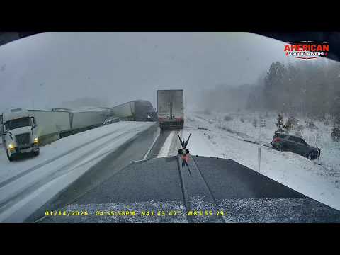 Illegal U-Turn, 30-Truck Pile-Up, Railroad Close Call and Highway Chaos | Wild Trucking Moments