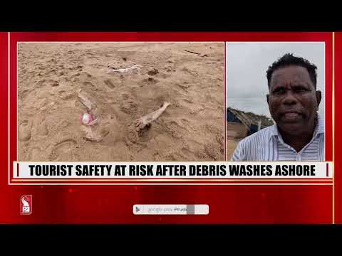 Washed-Ashore Metal Debris Turns Candolim Beach into Safety Hazard