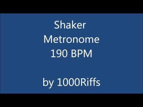 Shaker Metronome 190 BPM - Beats Per Minute