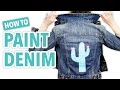 How to Paint Denim: Cute Fashion DIY + Free Printables