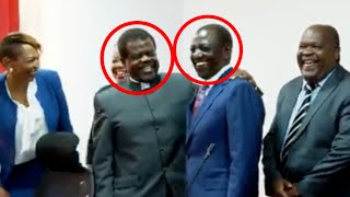 See what happened after President Ruto met Senator Okiya Omtatah face to face today at Bunge Tower