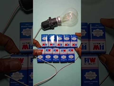 9 volt battery series connection #9v battery|| #shorts #mr.kishan