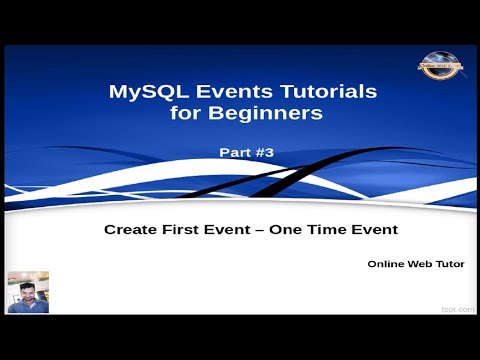 MySQL Event Tutorials for Beginners 3 Create First Event One Time Execution Event