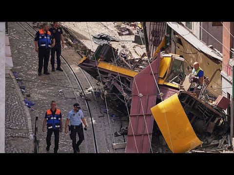 Video Thumbnail: Wrack nach tödlichem Unfall von Lissabons Standseilbahn entfernt