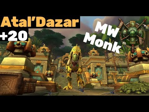 Atal'Dazar +20 Tyrannical - Mistweaver Monk PoV