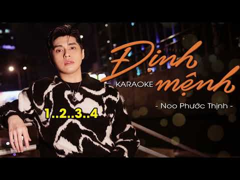 Định Mệnh - Karaoke - Noo Phước Thịnh | Official Beat