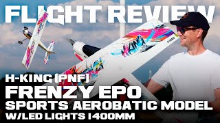 H-King (PNF) Frenzy EPO Avião Esportivo Acrobático com Luzes LED 1400mm