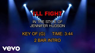 Jennifer Hudson - I&#39;ll Fight (Karaoke)
