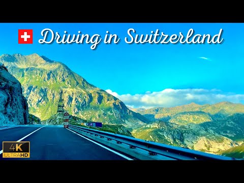 Driving in Switzerland🇨🇭| Stunning Drive from Airolo to St. Gotthard Pass | Relaxing Music | 4K